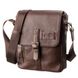 Leather Messenger Bag for Men - Brown - Shvigel 19101