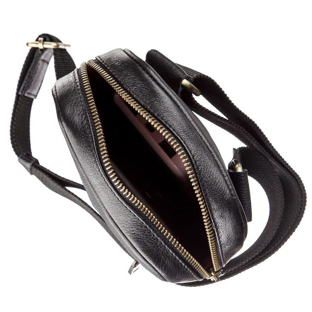 Men's Bag - Genuine Leather - Black Shvigel 19102