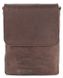 Vertical messenger bag - Vintage leather - Brown - SHVIGEL 00751