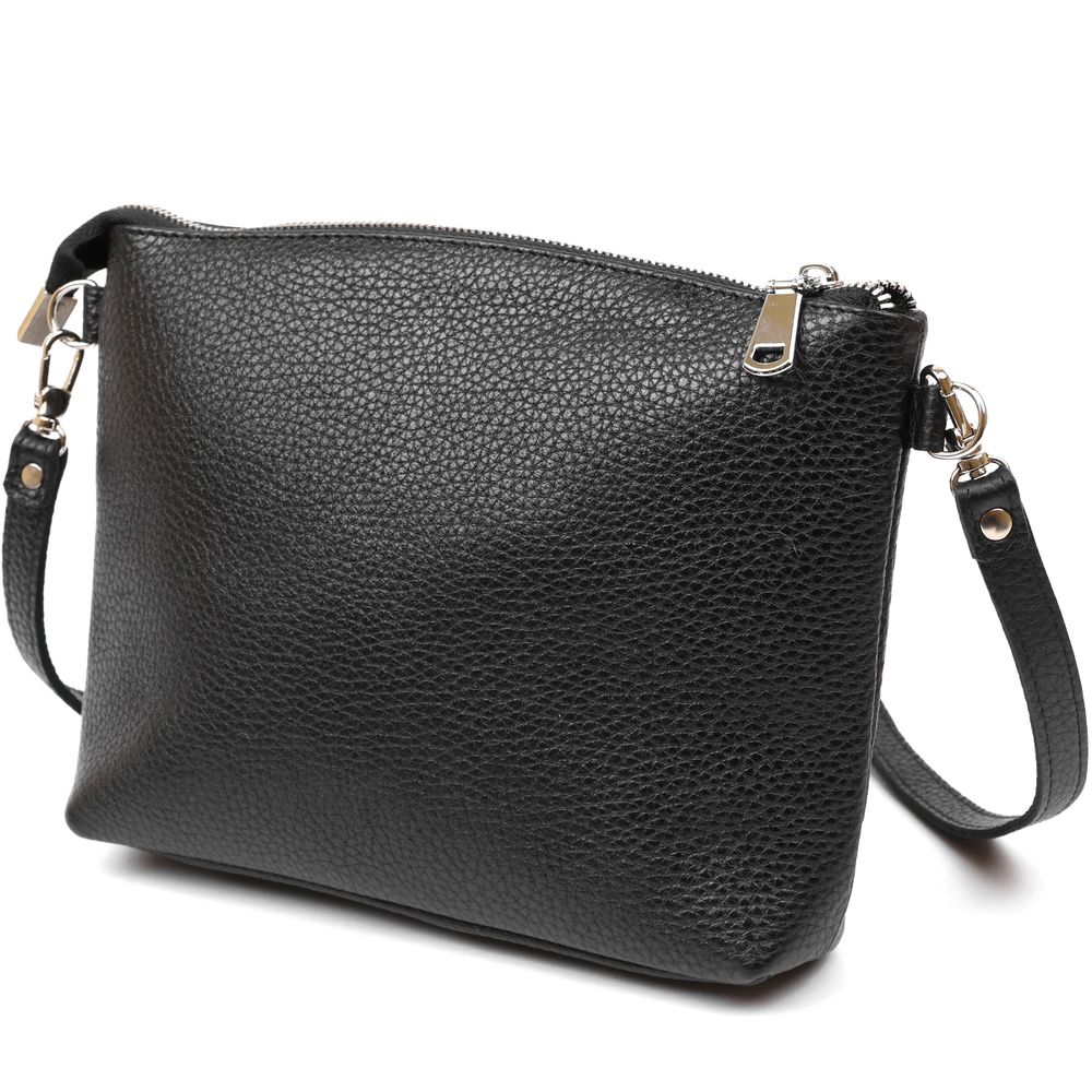 Women's bag Cross-Body from genuine leather shvigel 16341 black