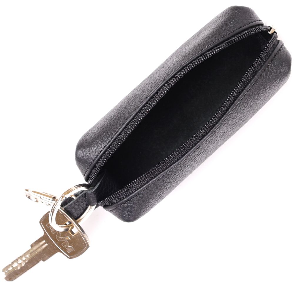 Key holder tube leather classic SHVIGEL 16226 Black
