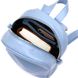 Шкіряний жіночий рюкзак із натуральної шкіри Shvigel 16303 Блакитний
