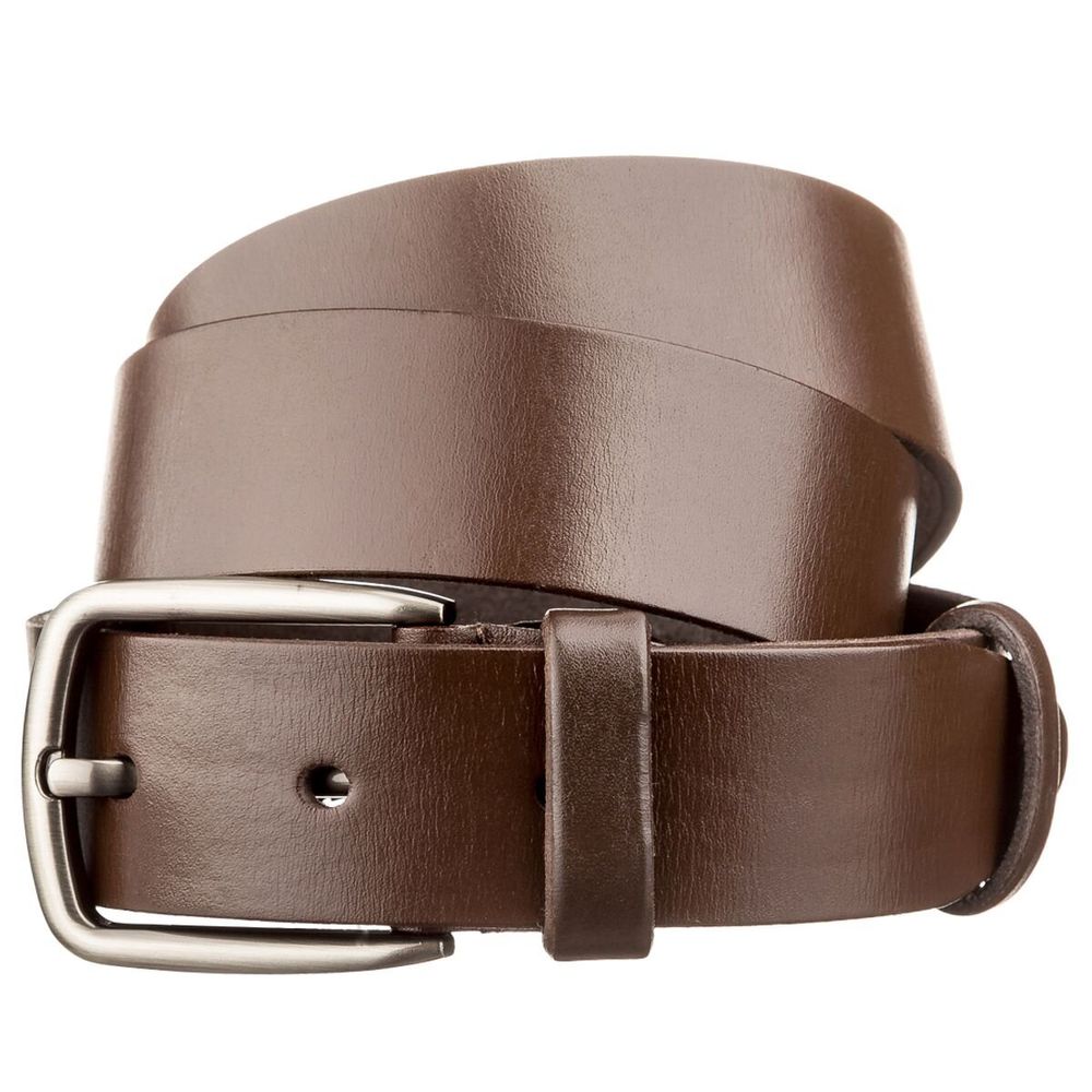 Real Leather Dress Men's Belt - Classic Belt for Men Brown - Shvigel 17316