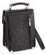 Small manbag SHVIGEL 00381 made of genuine leather Black