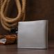 Classic Leather Wallet Shvigel 16472 Gray