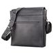 Vintage Black Leather Bag for Men - Shvigel 11112