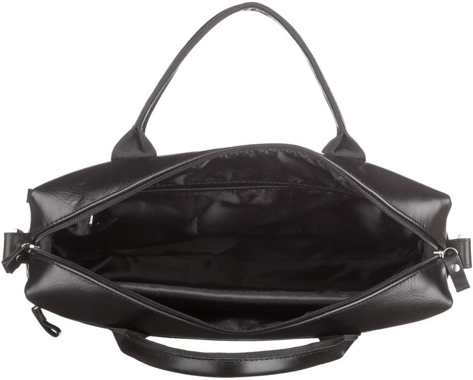 Men's laptop bag - Genuine leather - Black - SHVIGEL 15212