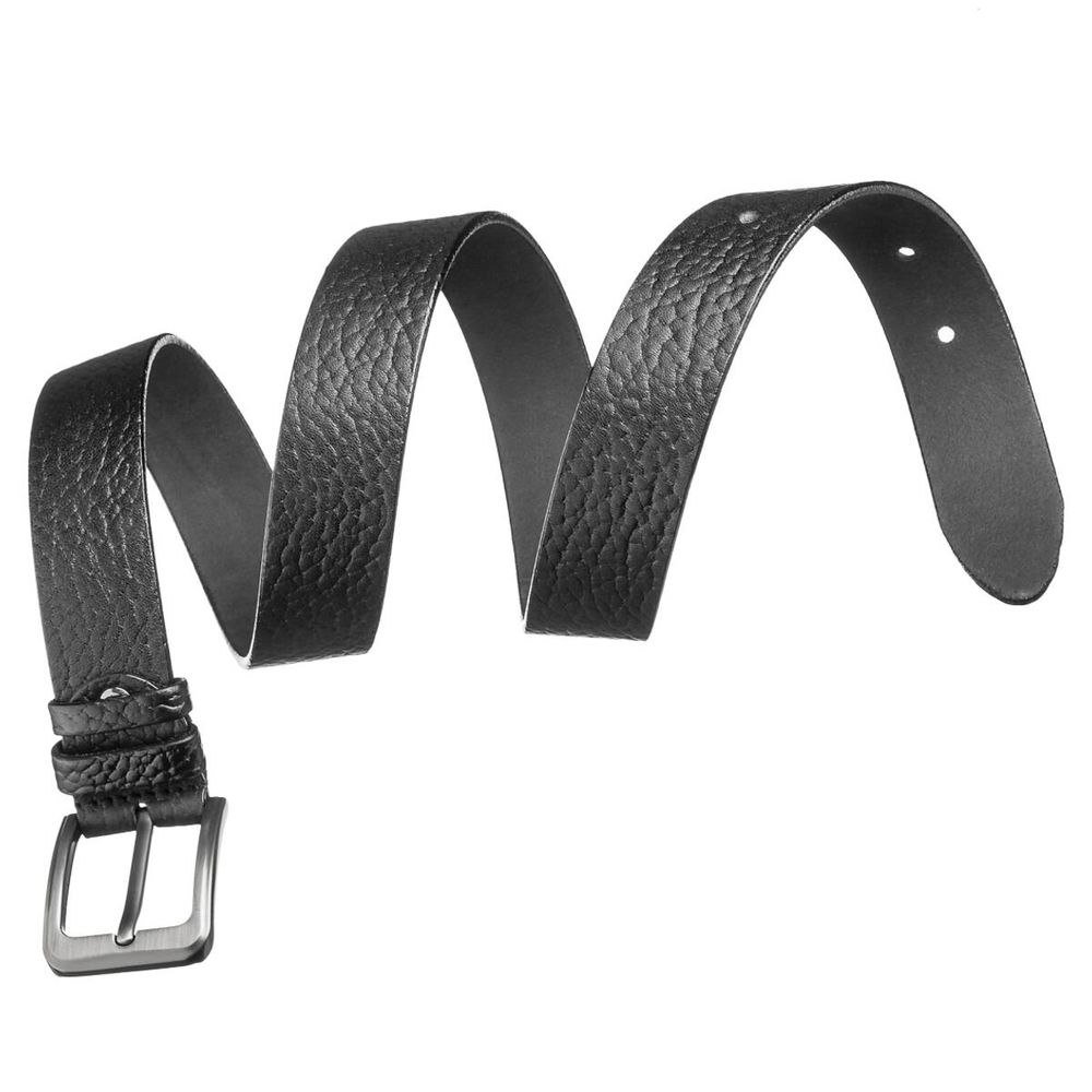 Real Leather Belt for Men - Black - Shvigel 17318