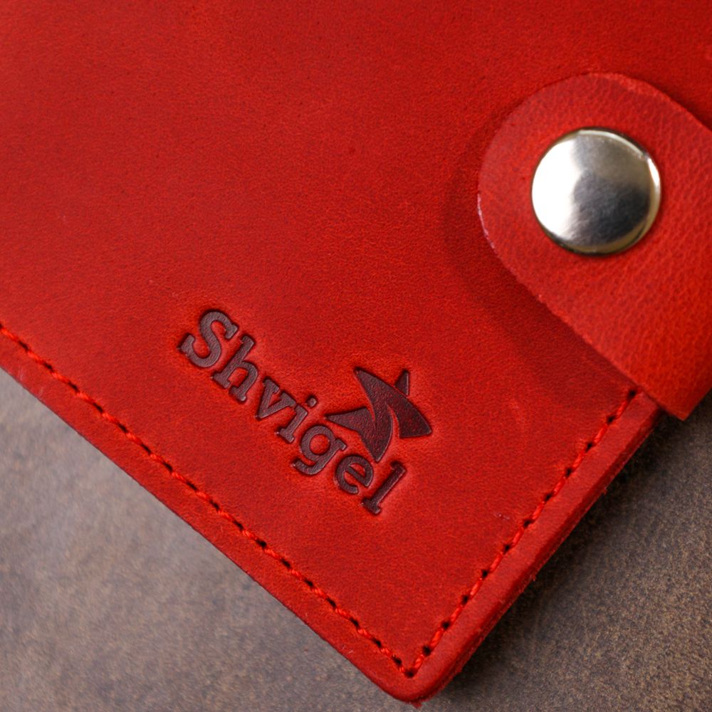 Women's Matte Small Wallet Shvigel 16476 Red