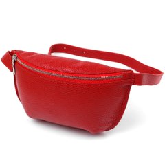 Женская кожаная сумка на пояс Shvigel 16372 Красный