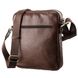 Crossbody Leather Bag for Men - Brown - Shvigel 19112