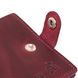 Women's Matte Leather Wallet Shvigel 16478 Cherry