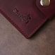 Women's Matte Leather Wallet Shvigel 16478 Cherry