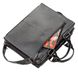 Leather Men's Briefcase - Black - Shvigel 11116