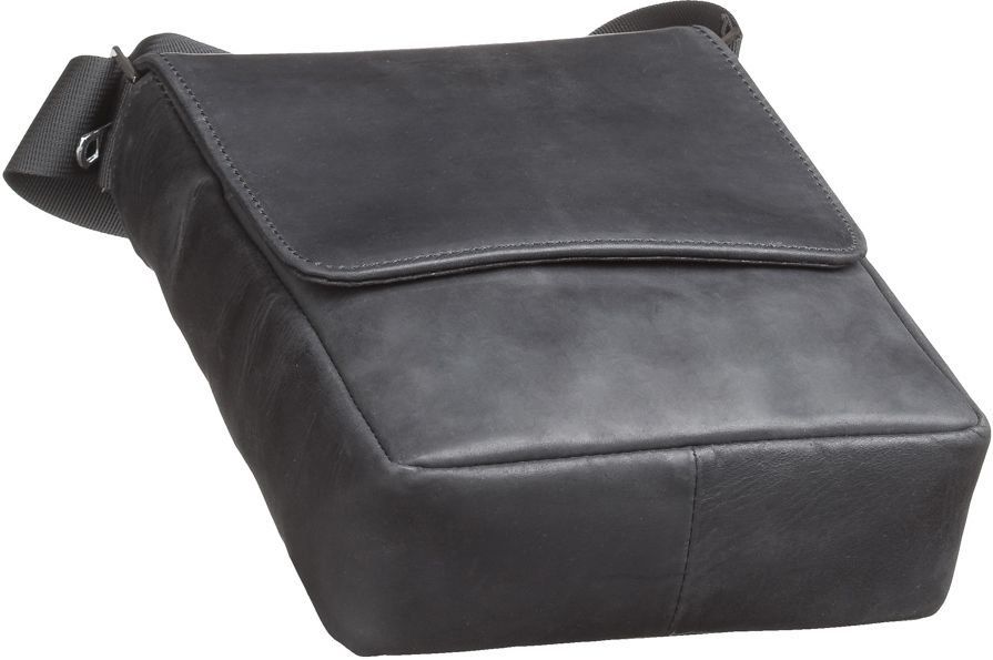 Vintage leather bag for men - Black - SHVIGEL 15214
