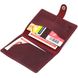 Stylish cover for documents made of genuine leather Shvigel 16520 Burgundy