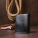 Men's glossy leather wallet Shvigel 16481 Black