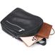 Compact women's backpack made of genuine leather Shvigel 16317 Black