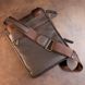 Bag man's tablet on two offices leather floatar SHVIGEL 11286 Brown