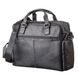 Big Vintage Leather Bag - Black - Shvigel 11117