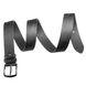 Casual Belt for Men Black Genuine Leather -Classic Dress Men's Belt - Shvigel 17321