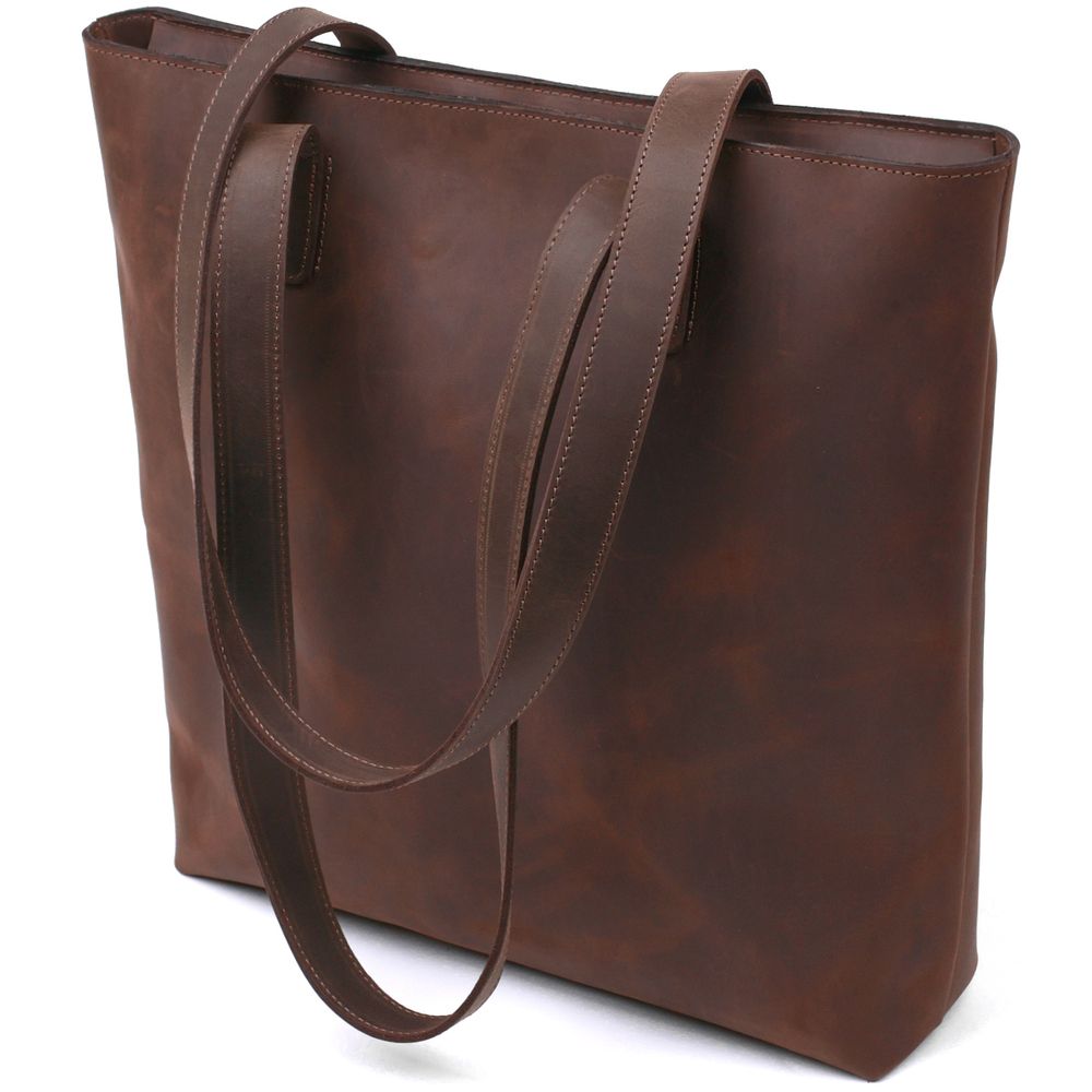 Vintage women's shopping bag Shvigel 16349 Brown