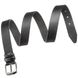 Black Leather Classic Dress Black Belt for Men - Men's Belt - Shvigel 17329