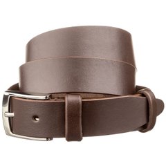Classic Dress Belt for Men - Vintage Brown Genuine Leather Men's Belt - Shvigel 17330