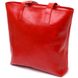 Яркая женская сумка-шоппер из натуральной кожи Shvigel 16366 Красный