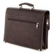 Briefcase SHVIGEL 00752 from vintage leather Brown