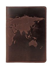 Оригинальная обложка на паспорт из натуральной кожи Shvigel 16135 Коричневая