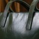 Leather female bag-skopper Shvigel 16367 Green