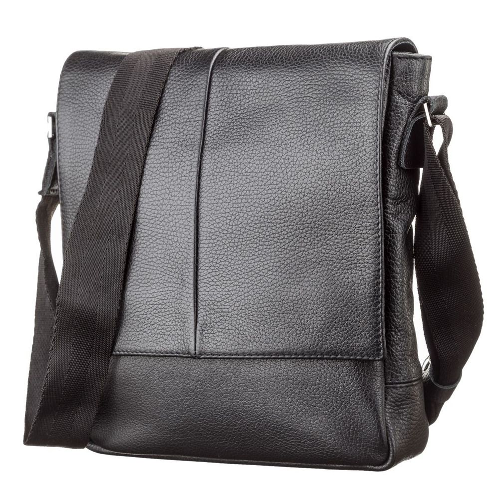 Black Leaher Bag for Men- Shvigel 00861