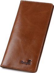 Bifold long wallet - Genuine leather - Brown - SHVIGEL 13791, Коричневый