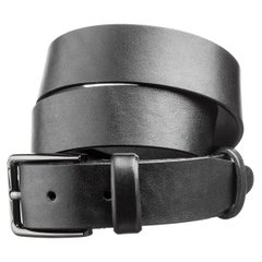 Classic Dress Black Belt for Men - Genuine Leather Men's Belt - Shvigel 17332