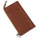Checkbook Holder - Long Leather Bifold Wallet for Men - Vintage Red - Shvigel 16190