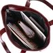 Stylish women's shopper bag SHVIGEL 16368 burgundy