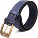 Men's belt SHVIGEL 11258 leather Blue